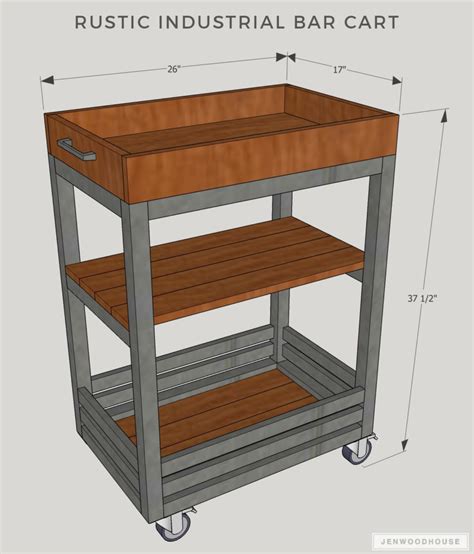 Build An Easy DIY Bar Cart For Your Next Holiday Party - Building Strong