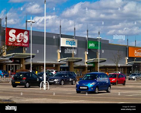 St Peter's Retail Park a large shopping centre in Mansfield town centre ...