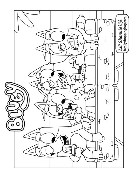 Bluey Abc Kids Coloring Pages Wendy