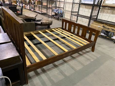 QUEEN SIZE BED FRAME WITH SLATS - Able Auctions