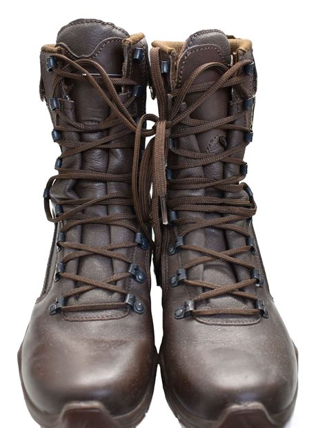 British Military YDS Swift Temperate Brown Leather Patrol Boots ...