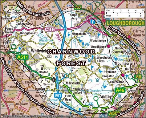 Charnwood Forest, England Map by Robin Stevenson | England map ...