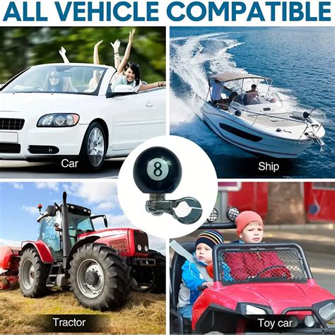 8 Ball Boat Steering Wheel Knob Spinner Tractor Steering Wheel Knob 360 | Temu Temu