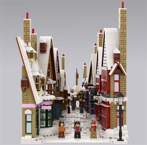 LEGO IDEAS - Recreating a Magical Harry Potter™ Holiday Scene! - walk to hogsmeade