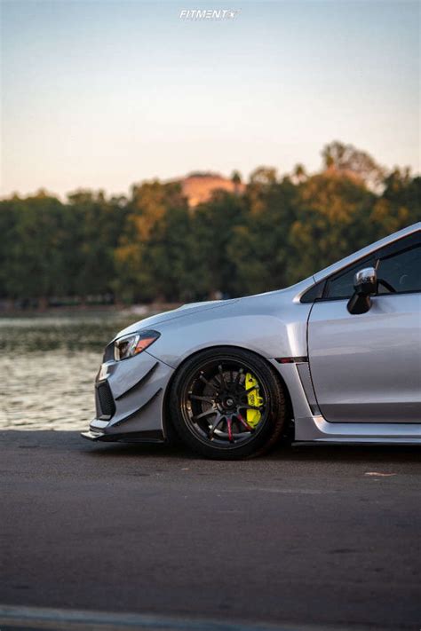 2019 Subaru WRX STI Limited with 18x9.5 Volk Ce28 and Federal 265x35 on Lowering Springs ...