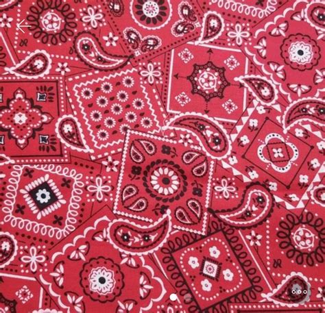 Red Bandana Fabric by the Half Yard. For Facemasks | Etsy