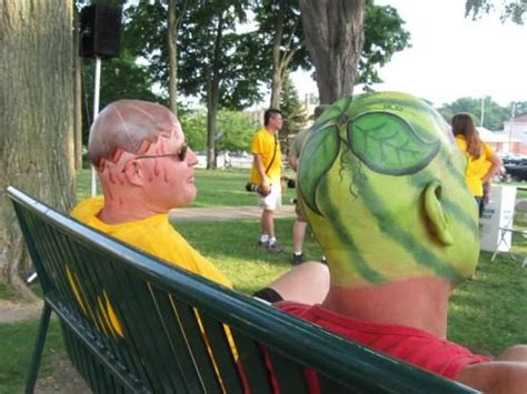 Melon Heads at the Howell Michigan Melon Festival | Howell michigan, Michigan day trips ...