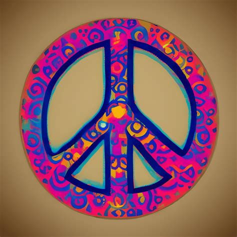 Hippie Peace and Love Graphic · Creative Fabrica