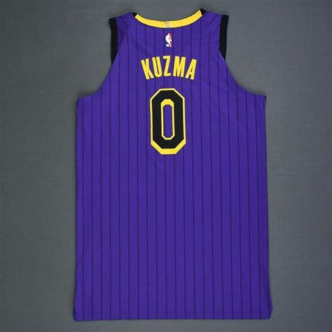 Kyle Kuzma - Los Angeles Lakers - Game-Worn City Edition Jersey - 2018-19 Season | NBA Auctions