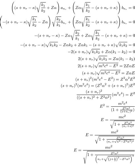 Quantum Physics Equations