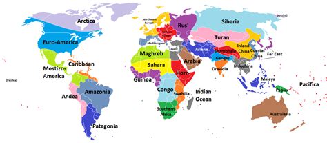 World's Regions as fictional countries | Maps on the Web | Pinterest