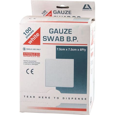 Gauze Swabs Sterile, 8Ply x 100 Pack – Mega Vitamins