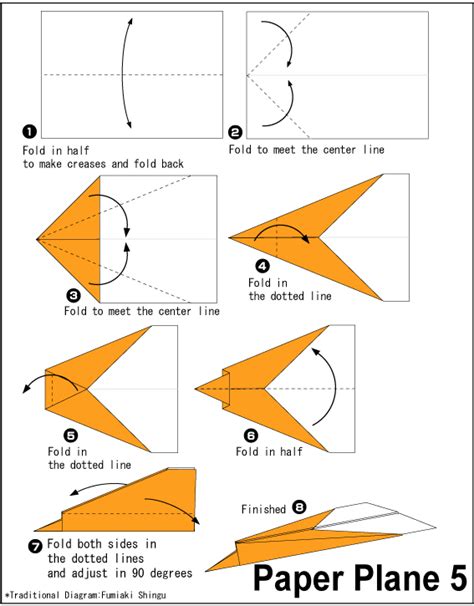 Paper Plane 5 - Easy Origami instructions For Kids