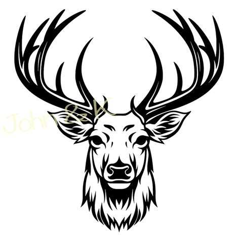 Elk Svg, Elk Vector, Elk Head Svg, Elk Clipart, Elk Head Svg for Fleece, Shirt, Towel, Cutfile ...