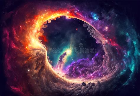 Cosmic Art, Nebula Space, Galaxy Wallpaper Stock Illustration ...