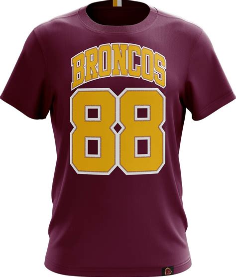 Brisbane Broncos NRL 2019 Classic Varsity T Shirt Sizes S-5XL! W19