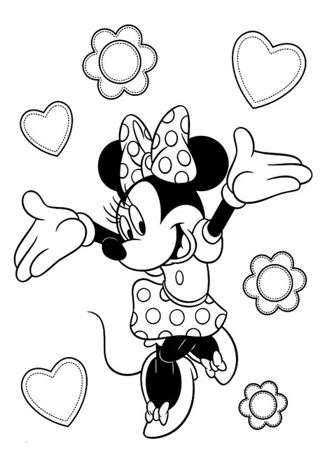 Free Printable Minnie Mouse Coloring Pages For Kids