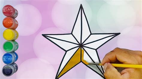 Draw A 3d Star : How To Draw A 3d Star Easy ⭐️| Learn colors with ...