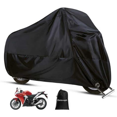 Eleloveph All Season Motorcycle Cover, Black | Motorcycle cover ...