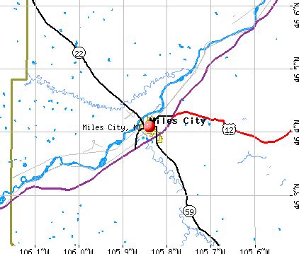 Miles City Montana Map - Map Of Florida