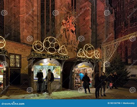 Stephansplatz Christmas Market in Vienna, Austria Editorial Stock Photo - Image of landmark ...