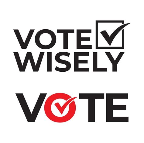 Vote Wisely Text 1339180 Vector Art at Vecteezy