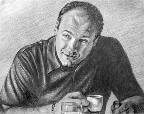 Tony Soprano Wall Art the Sopranos Black and White Giclee Art - Etsy