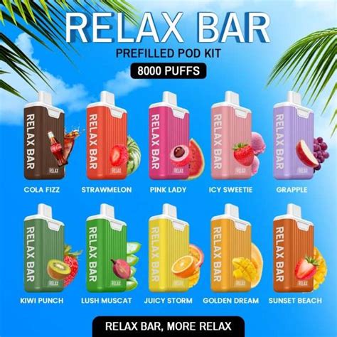 RELAX BAR 8000 PUFFS DISPOSABLE - Super Fast Malaysia