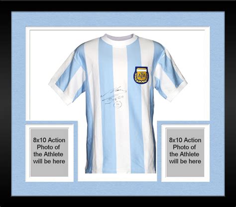 Authentic Autographed Soccer Jerseys - Signed Diego Maradona Argentina Shirt - World Cup Legend