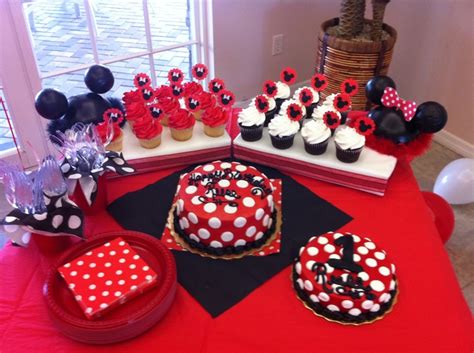 Mickey and Minnie party | Minnie mouse birthday party, Baby birthday party girl, Minnie party