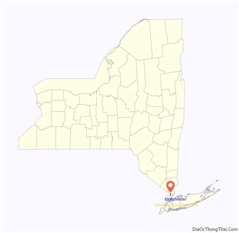 Map of Eastchester CDP