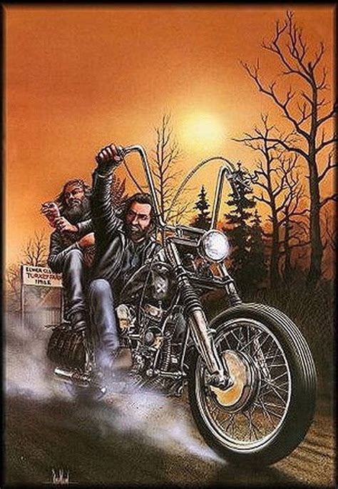 happy thanksgiving | David mann art, Biker art, Motorcycle art painting