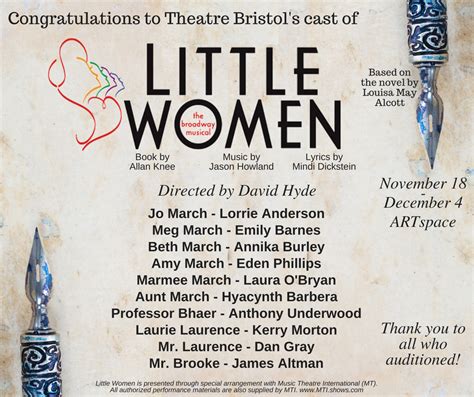 Congratulations to the Cast of Little Women The Musical – Theatre Bristol