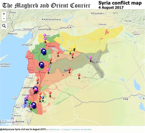 URGENT / SYRIA – Interactive conflict map (4th of August 2017) | The ...