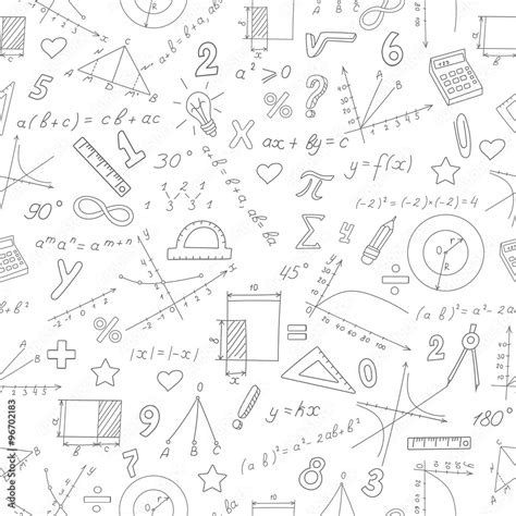 Math Backgrounds White