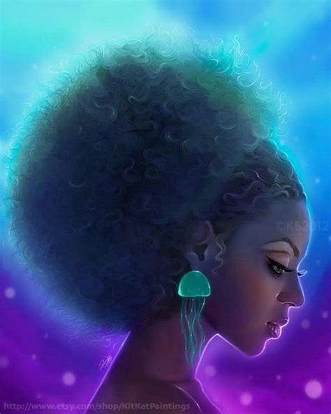 55 Amazing Black Hair Art Pictures and Paintings