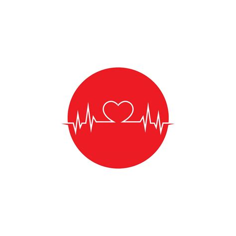 Pulse line illustration vector template red 12044823 Vector Art at Vecteezy