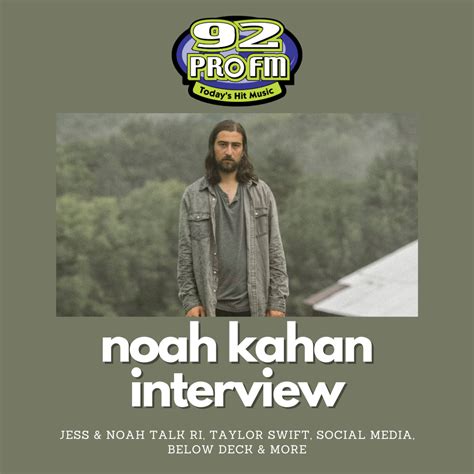 Noah Kahan Interview | WPRO-FM