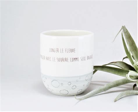 Ceramic coffee cup with sayings Ceramic mug Handmade mug | Etsy