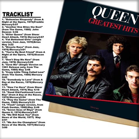 QUEEN Greatest Hits I Vinyl Classic Rock Freddie Mercury Brian May ...