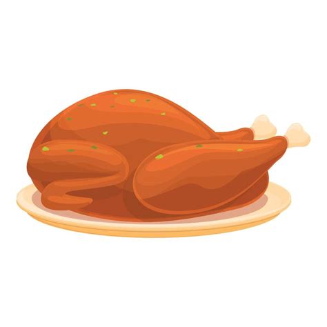 Grilled chicken icon cartoon vector. Grill meat roast 14361383 Vector Art at Vecteezy