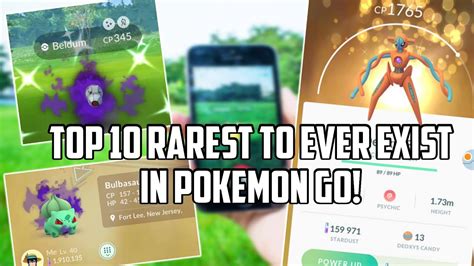 Top 10 Current Rarest Pokemon in Pokemon Go! - YouTube