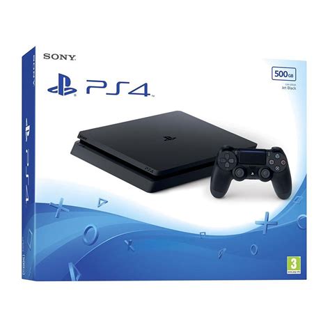 Sony PlayStation 4 Slim (500 Go) - Jet Black - Console PS4 - Garantie 3 ...