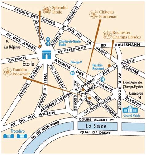 Hotel Rochester Paris proche des Champs-Elysées - Accédez à notre hôtel ...