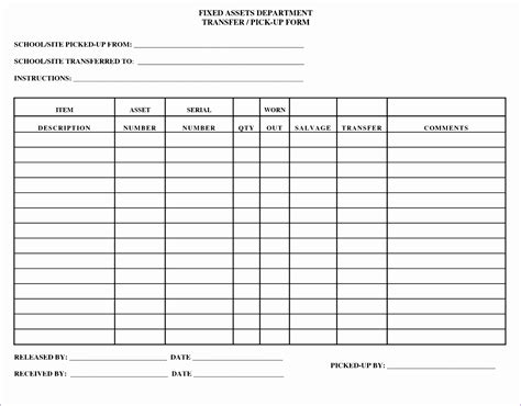 Fixed Asset Register Template Excel Free - Printable Templates