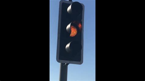 Crossing a Toucan Crossing traffic lights in Biggleswade - YouTube