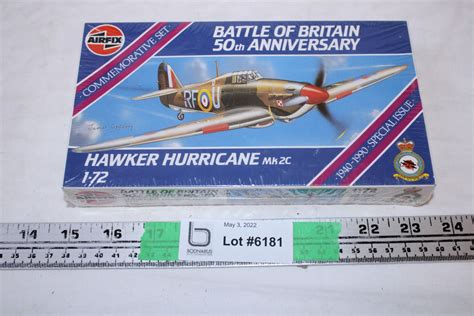 1-72 Airfix Hawker Hurricane model kit (new) - Bodnarus Auctioneering