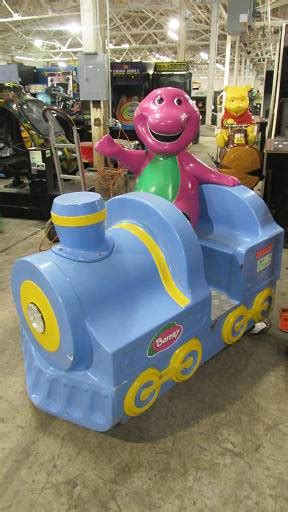 Barney Train Coin Operated Kiddie Ride