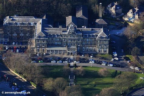 aeroengland | aerial photograph of the Palace Hotel Buxton Derbyshire England UK