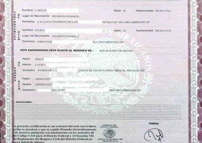 Marriage Certificate - Mexico I - Tranlanguage - Certified Translations